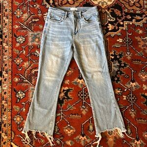 Ann Taylor Loft High Waist Kicked Cropped Jeans 0/25